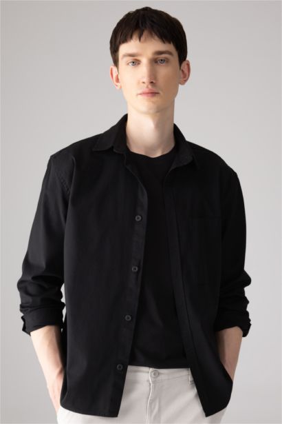 Relax Fit Polo Collar Shirt