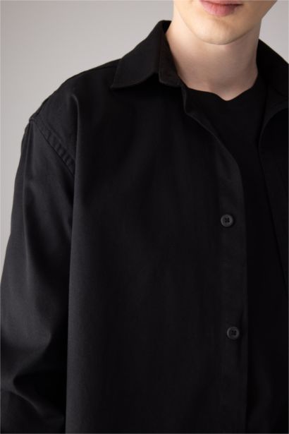 Relax Fit Polo Collar Shirt