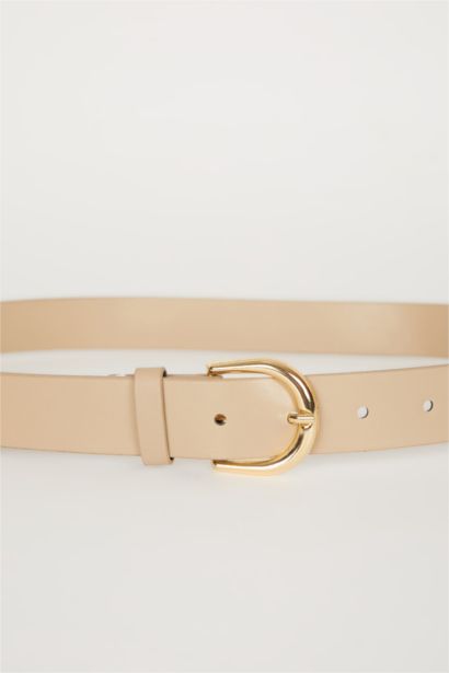 Kadın Suni Deri Jean Kemeri