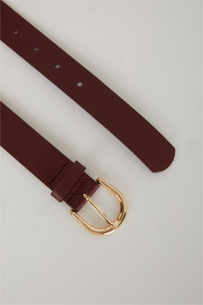 Kadın Suni Deri Jean Kemeri