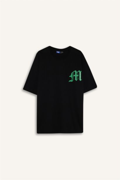 NBA Milwaukee Bucks Oversize Geniş Kalıp Bisiklet Yaka Kısa Kollu Tişört