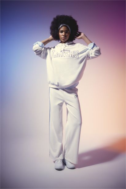 NBA Los Angeles Lakers Oversize Geniş Kalıp Kapüşonlu Sweatshirt