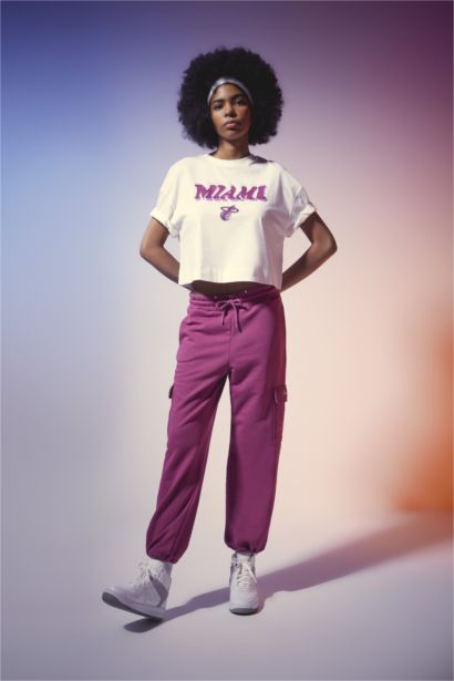 DeFactoFit NBA Miami Heat Crew Neck T-Shirt