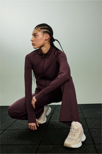 Fitted Ultra Soft Zip Up Sweatshirt