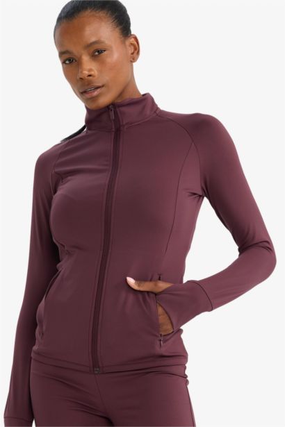 Fitted Ultra Soft Zip Up Sweatshirt