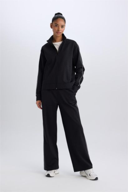 DeFactoFit Wide Leg Pocket Standard Pique Sweatpants