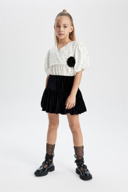 Girl Short Sleeve Blouse