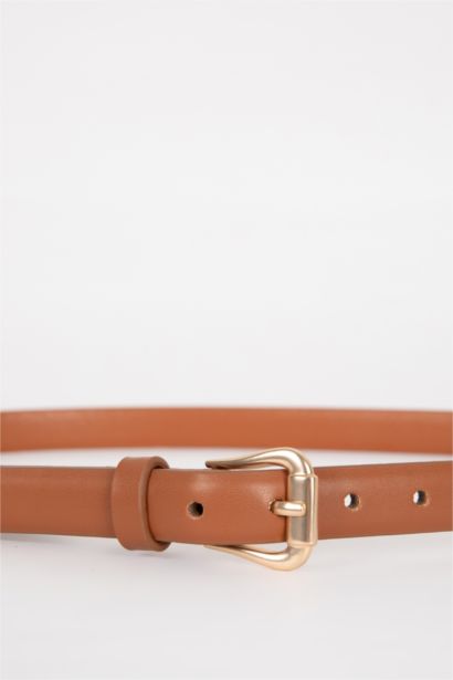 Woman Faux Leather Dual