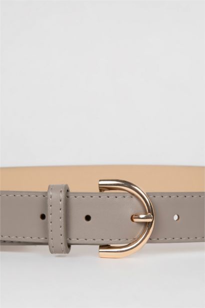 Kadın Suni Deri Jean Kemeri