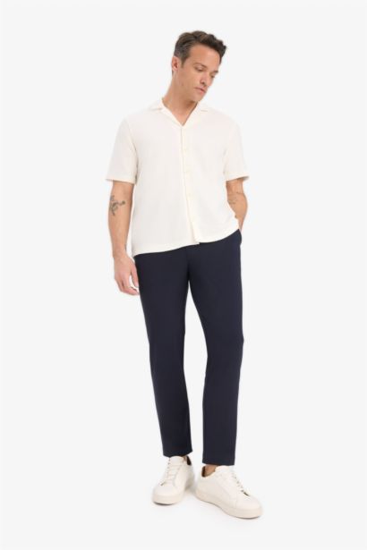 Relax Fit Summer Cotton Short Sleeve Shirt