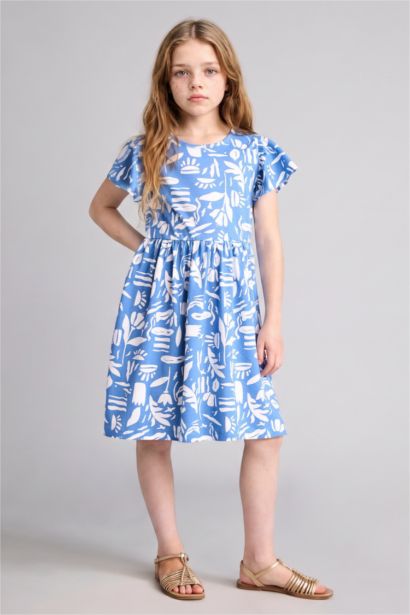 Regular Fit Short Sleeve Knitted Dress