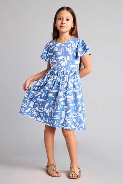 Regular Fit Short Sleeve Knitted Dress