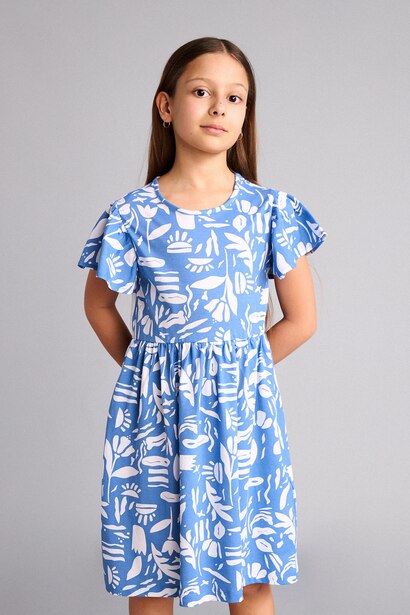 Regular Fit Short Sleeve Knitted Dress