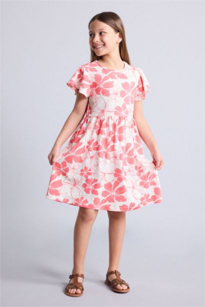 Regular Fit Short Sleeve Knitted Dress