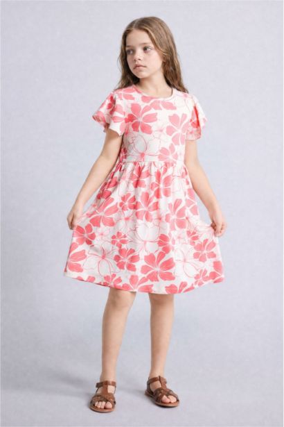 Regular Fit Short Sleeve Knitted Dress