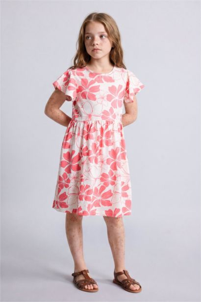 Regular Fit Short Sleeve Knitted Dress