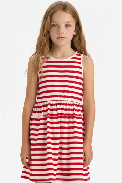 Қыздарға жеңсіз Трикотаж көйлек