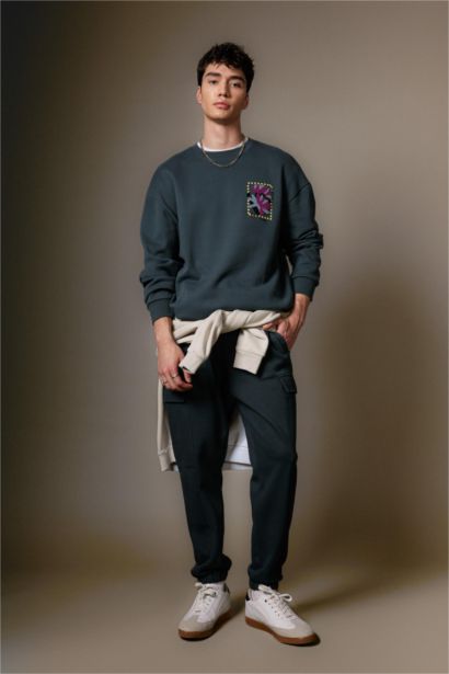Regular Fit Flannel Pocket Long Leg Sweatpants