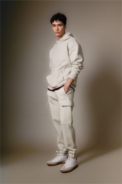 Regular Fit tall hem Fleece Pocket Trousers