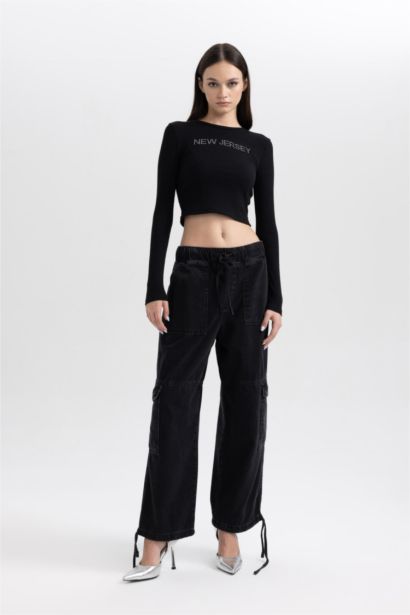 Slim Fit Crew Neck Camisole Long Sleeve T-Shirt