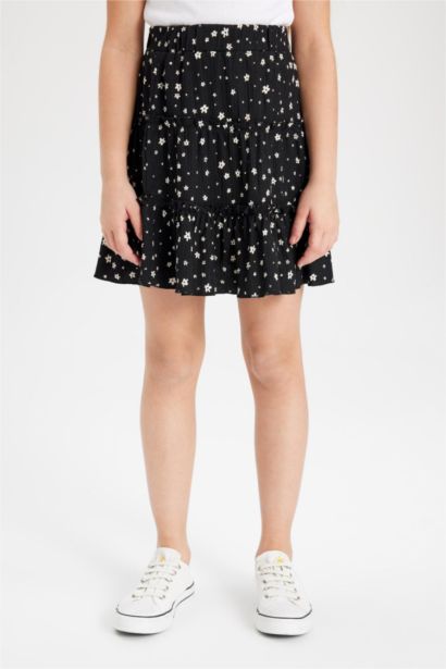 تنورة بناتي منقوش