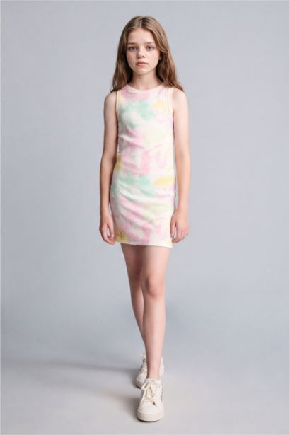 Girl Regular Fit Sleeveless Knitted Dress