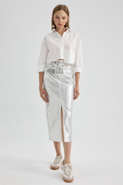 تنورة ميدي جبردين سليم فيت