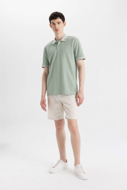 New Regular Fit Short Sleeve Basic Polo T-Shirt