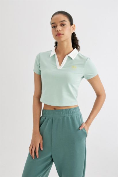 DeFactoFit Standard Fit Polo T-Shirt