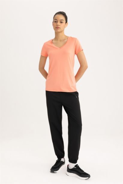 Standard Fit V-Neck Heavy Fabric Sports T-Shirt