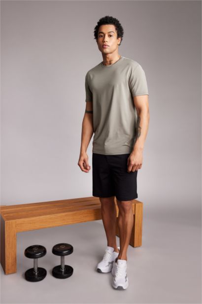 DeFactoFit Standard Fit Crew Neck T-Shirt