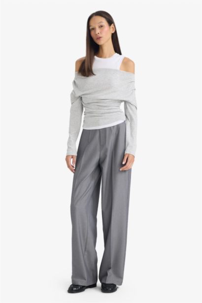 Straight Fit Trousers