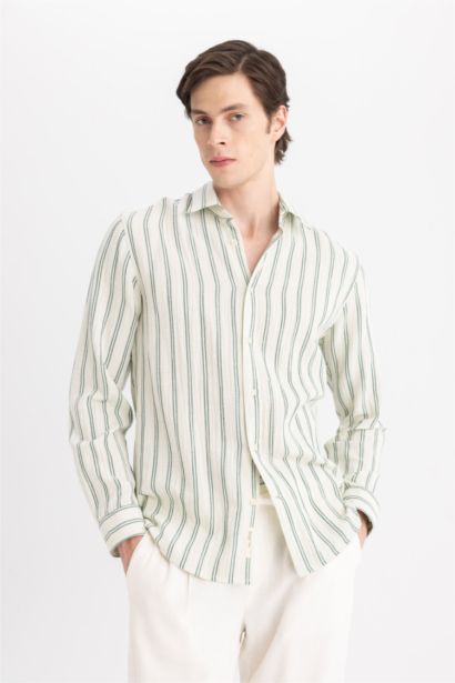 قميص بولو ردن طويل قصة عادية