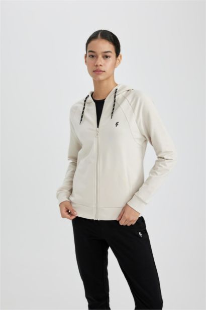 DeFactoFit Regular Fit Zipper Cardigan