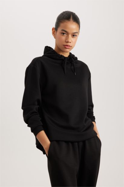 Standard Fit Scuba Fabric Sweatshirt