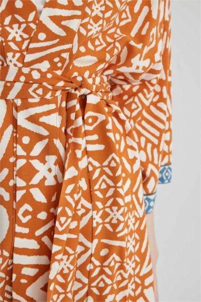 Oversize Fit Shawl Collar Long Sleeve Blouse