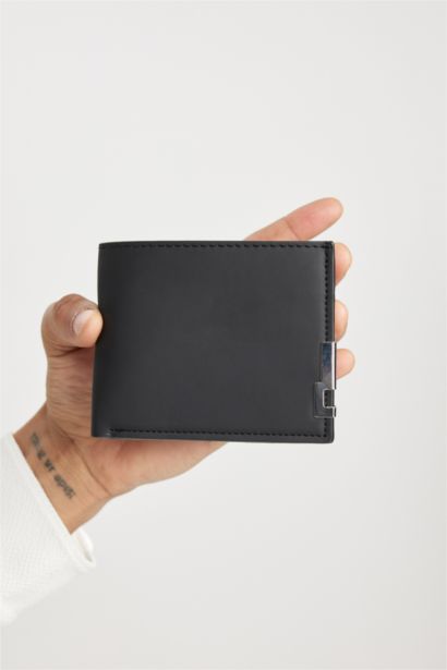 Man Faux Leather Wallets