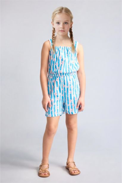 Girl Regular Fit Sleeveless Jumpsuit