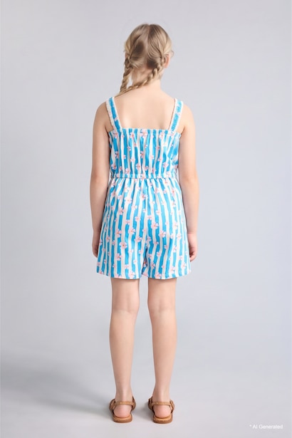 Girl Regular Fit Sleeveless Jumpsuit