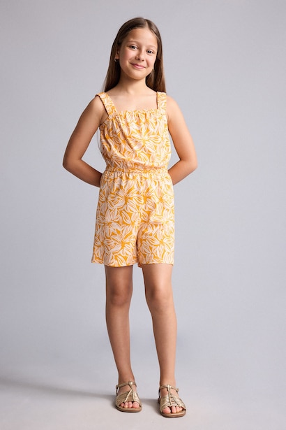 Girl Regular Fit Sleeveless Jumpsuit