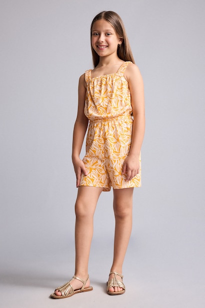 Girl Regular Fit Sleeveless Jumpsuit