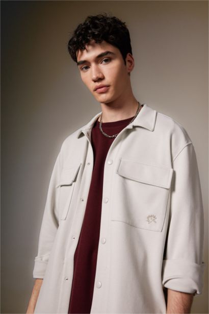 Relax Fit Combed Cotton Long Sleeve Shirt