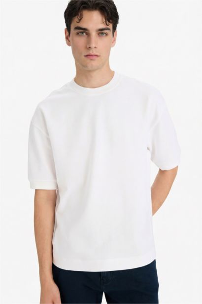 تيشيرت نص ردن قصة فضفاضة قماش يسمح بمرور الهواء