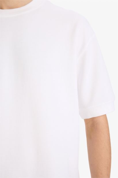 تيشيرت نص ردن قصة فضفاضة قماش يسمح بمرور الهواء