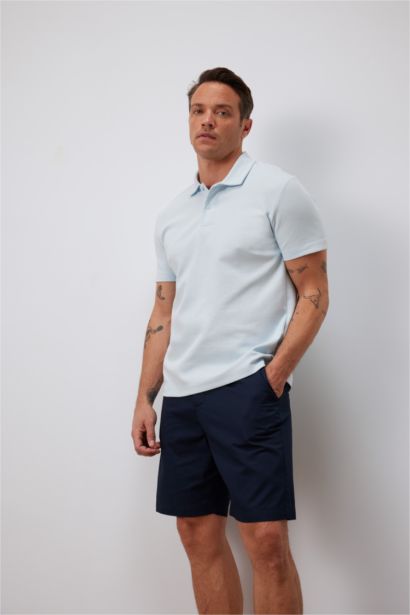 New Regular Fit Basic Short Sleeve Polo T-Shirt