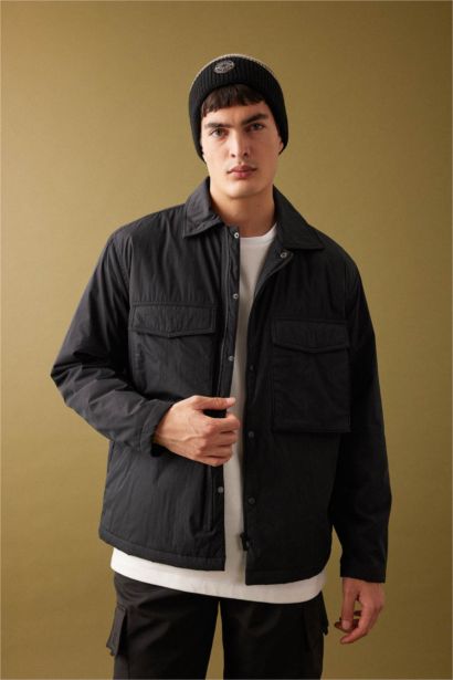 Relax Fıt Polo Yaka Gömlek Ceket