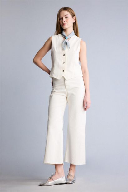 Yüksek Bel Culotte Pantolon