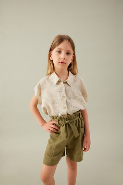 Chemise à Manches Courtes Pour Fille