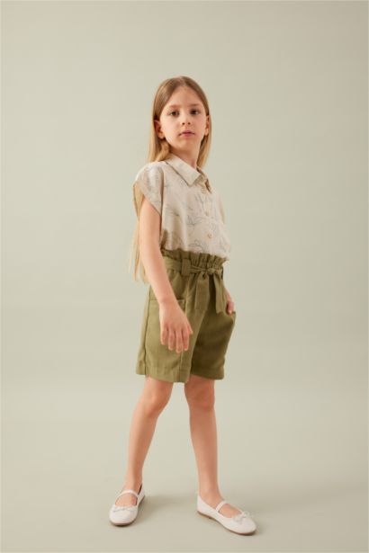 Chemise à Manches Courtes Pour Fille