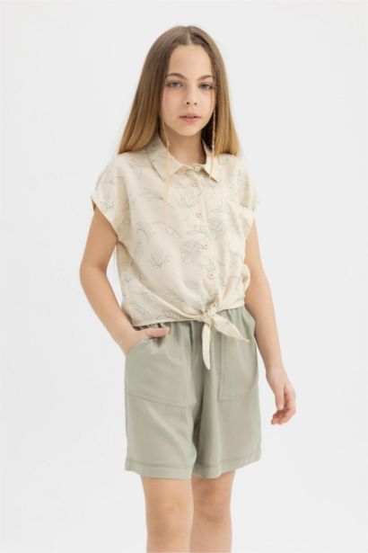 Chemise à Manches Courtes Pour Fille